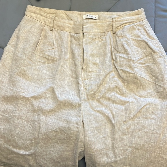DISSH NORAH NATURAL LINEN PANT - Picture 4 of 5
